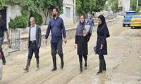 حضور تیم ارزیابی سریع شبکه بهداشت و درمان فیروزکوه در روستای سیل‌زده بادرود
