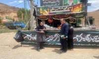 پایش مستمر وضعیت بهداشتی موکب بین‌راهی روستای سرانزا توسط بهورز منطقه